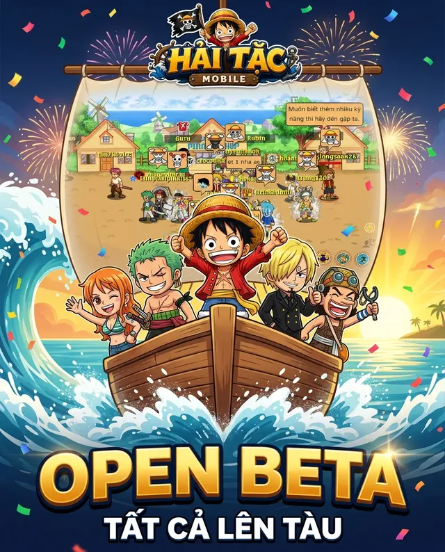 Hải Tặc Mobile chính thức Open Beta lúc 19:30 ngày 16/08